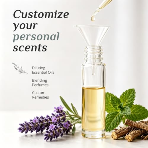 Clear Refillable Essential Oil Roller Bottles Set of 24 with Silver Caps - Leak-proof, Travel Size