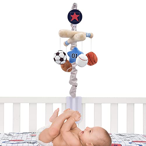 Baby Sports Musical Crib Mobile with Nursery Songs - Gray