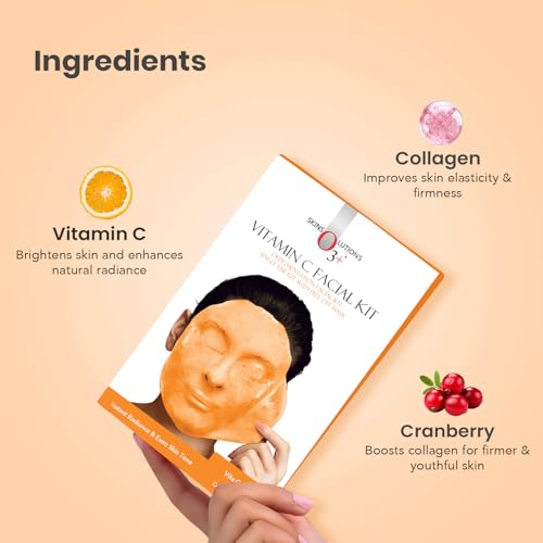 Vitamin C Facial Kit with Peel-Off Mask for Radiance & Even Skin Tone - 45g