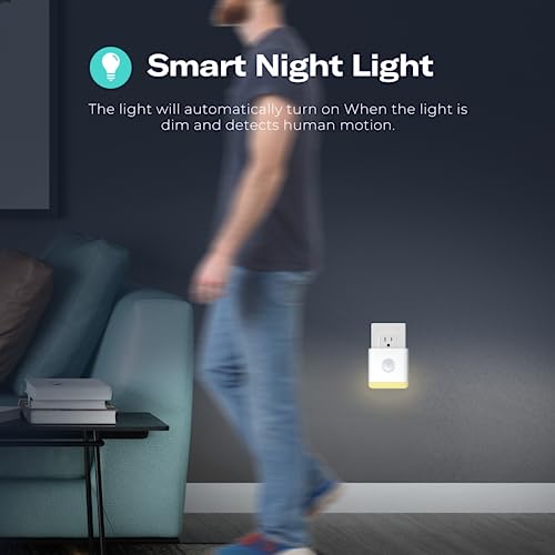 THIRDREALITY 4 Pack Smart Night Lights with Motion & Light Sensors, RGB Color & Dimmable, Zigbee Hub Required