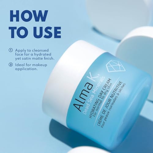 ALMA K Hydrating Day Cream - Day Face Cream for Normal to Dry Skin - Daily Face Moisturizer - Facial Moisturizer with Olive and Avocado Oils - 1.7 oz (Pack of 2)