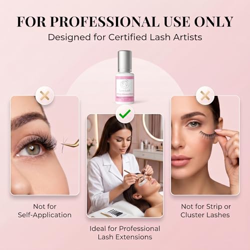 Liore Lash Ultra Dark Sensitive Lash Adhesive – Strong Hold, 3–4 Weeks Retention for Eyelash Extensions