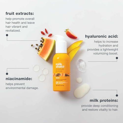 Moisturizing Hair Serum with Hyaluronic Acid & Papaya Extract - 3.4 Oz