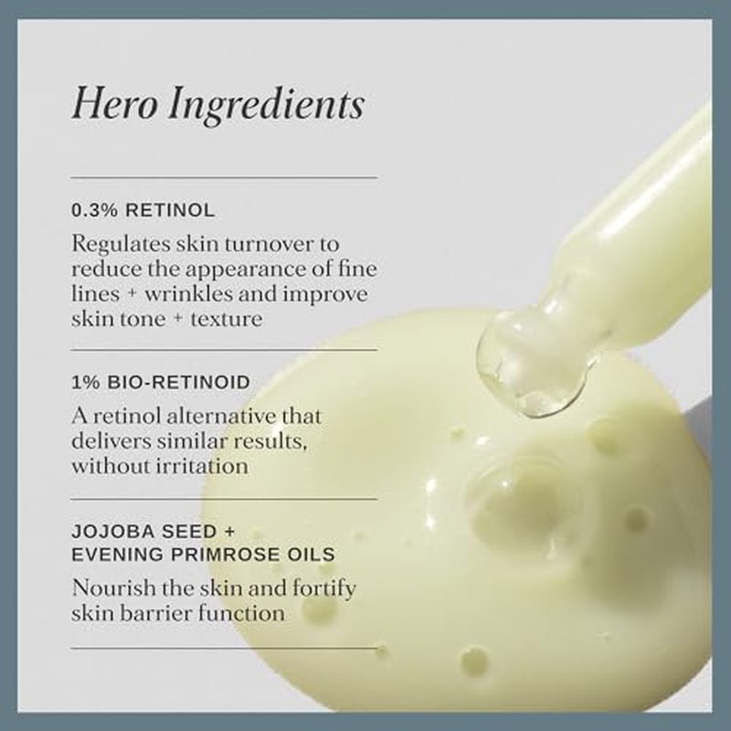 Alpha-H Vitamin A Serum With 0.5% Retinol - Gentle Night Renewal For Smoother, Brighter-Looking Complexion - Promotes Improved Texture, Elasticity, And Reduces Appearance of Visible Lines