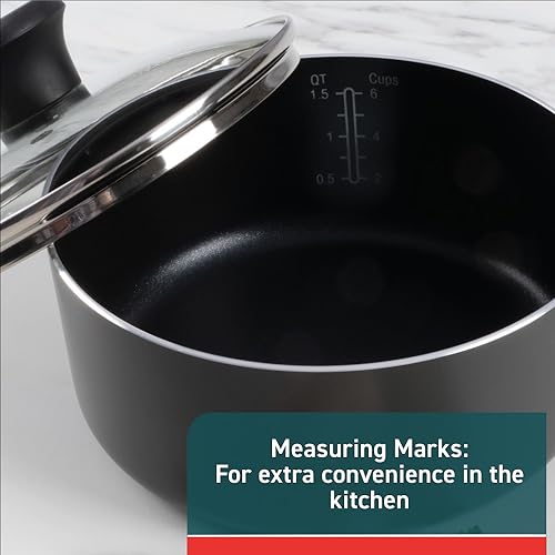 Nonstick Cookware Set 6-Piece Oven Safe up to 350°F - Black Variation
