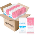 Moist Towelettes, Disposable Pre Moistened Towels Individually Wrapped, Soft Portable Face & Body Wet Towels for Travel Hotel Sport Camping Spa 9.8 inch (Pack of 200, Rose & Fresh)