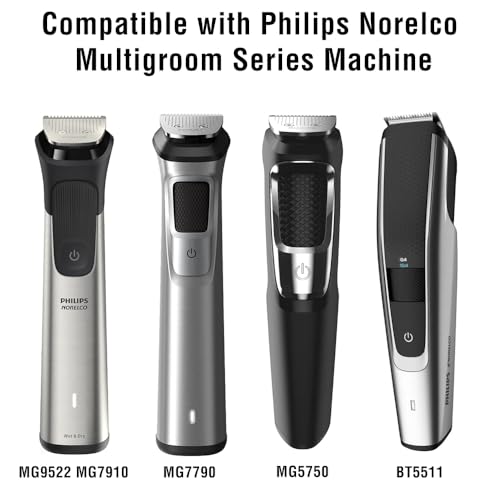 Maxeylead 32mm Full Size Replacement Trimmer Blade for Philips Norelco Multigroom - Silver