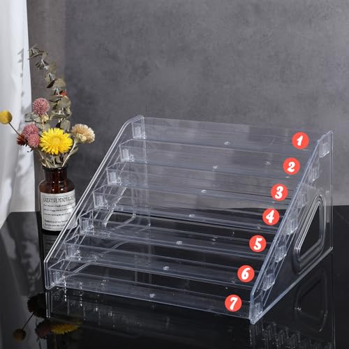Acrylic Nail Polish Organizer 84 Bottle 7-Layer Display Rack