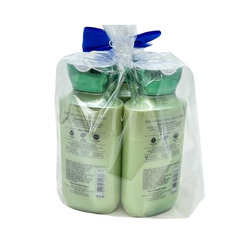 bath & body works VANILLA BEAN NOEL Body Lotion Gift Set with a BLUE Bow for Holiday - Pack of 3 (2023 Edition)