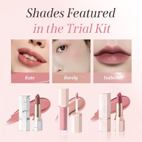 Mini Makeup Kit with Lip & Cheek Products - Travel Size, Gift Set