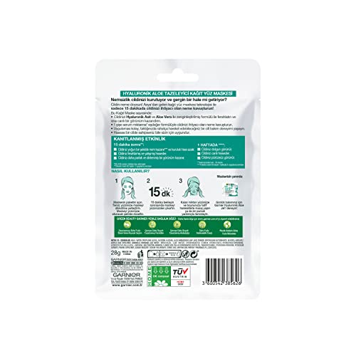 Hydrating Hyaluronic Aloe Fabric Mask for Sensitive Skin - 6 Count