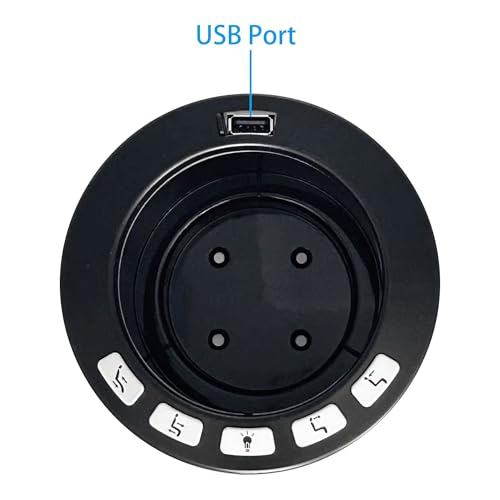 Power Recliner Theater Cup Holder with USB Charging & Light