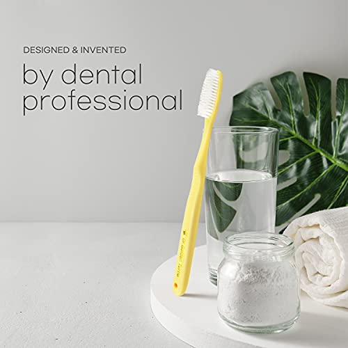 16 Pack Long Head Toothbrushes for Better Cleaning | Dr.Golden Turtle
