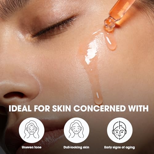 Saffron Serum for Face, Daily Complexion Care for a Radiant Glow, Lightweight Face Serum with Saffron Extract, Vitamin C Alternative, Smooth and Even-Looking Skin Finish for Everyday Skincare, 1 fl oz