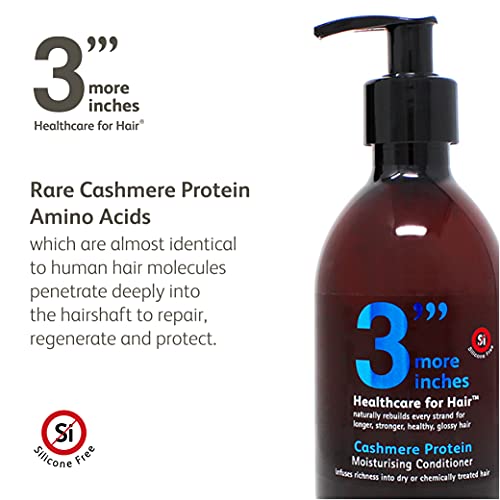 3''More Inches Cashmere Protein Moisturizing Conditioner 250ml - Deep Repair for Dry Frizzy Hair, Sulfate-Free by Michael Van Clarke