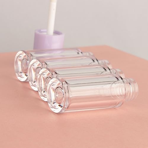40PCS White Mini Lip Gloss Tubes 2.5ml with Wand Applicator - COSIDEA
