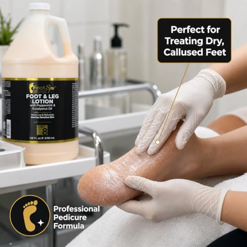 FootSpa Multi-Purpose Pedicure & Massage Lotion 128 oz - Relaxing Skin Moisturizer