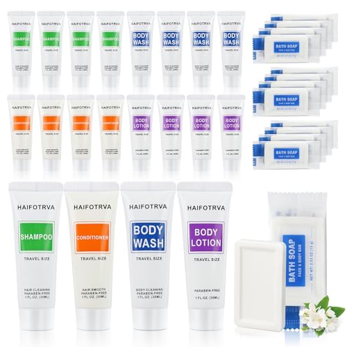 100 Pcs 5-IN-1 Hotel Soaps and Toiletries Bulk Set,Hotel Supplies