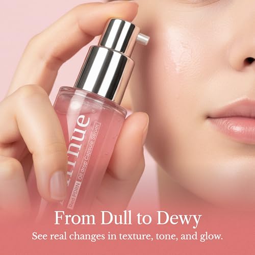 Red PDRN Oil Capsule Serum, Lightweight Hydrating Daily Serum, Hyaluronic Acid & Niacinamide, Plumping, Skin Firming, Vegan PDRN, Makeup Prep, Korean Skin Care (1.01 fl oz, 30ml)