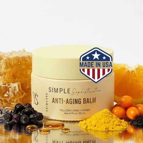 Anti-Aging Balm with Manuka Honey & Emu Oil - Nourishing Face & Body Moisturizer, Non-Greasy, Natural Skincare