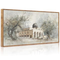 Palestine Al Aqsa Mosque Wall Art 40x20 Inch Framed Islamic Decorative Canvas
