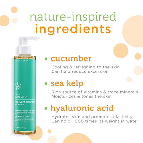 Earth Science Gentle Clarifying Facial Wash for Oily & Combination Skin - 3 Pack