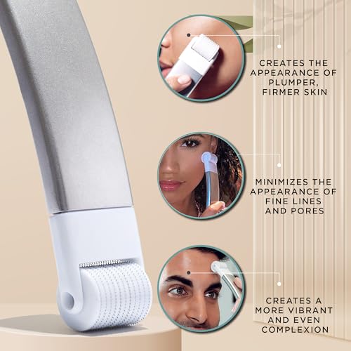 StackedSkincare Microneedling Tool with 0.2mm Replaceable Roller - 1 Pack