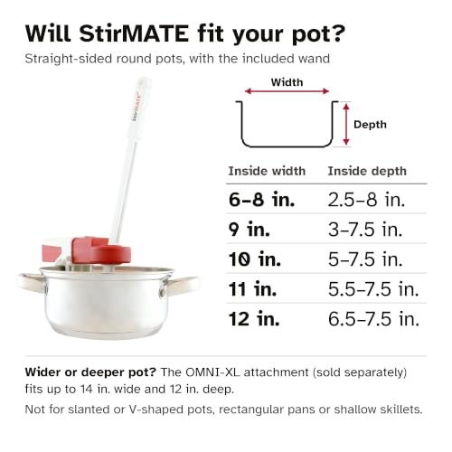 StirMATE Automatic Pot Stirrer GEN 3 — Variable Speed, Self-Adjusting, Cordless