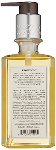 Antica Farmacista Prosecco Hand & Body Wash 10 Fl Oz - Moisturizing Luxury Scent - Variation of THIS listing
