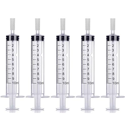 MUB 10ml Perfume Dispenser Pump Perfume Extraction Plastic Adapter Syringe Pump for Travel Refillable Perfume Atomizer Spray Bottle (5packs)