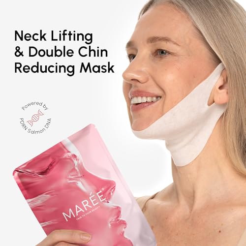 MAREE V Line Lifting Face Mask with Salmon DNA - 10 Pack, Collagen & Retinol