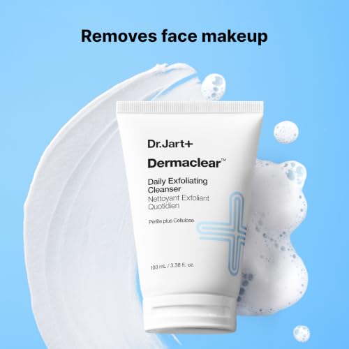 Dr.Jart+ Dermaclear Exfoliating Face Wash with BHA & Beta-Glucan, Oily Skin Care, 3.38 Fl Oz