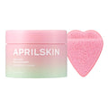 APRILSKIN Pink Aloe Facial Polish Cleanser with Heart-Shaped Plush Facial Cleansing Sponge