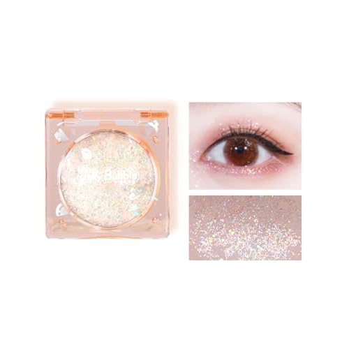 Face and Body Glitter, Makeup Paint for Eye Lip Hair, Festival Rave Accessories, Safe for Face, Easy Application & Removal, Silver
