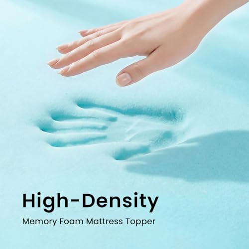 Czpalo Twin XL 3-Inch Cooling Gel Memory Foam Mattress Topper with Removable Cover