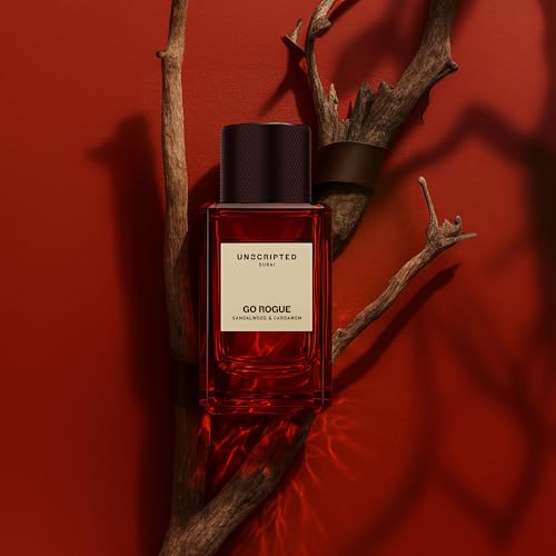 Unscripted Go Rogue Men's Long-Lasting Eau de Parfum 1.7 oz - Bold Cardamom & Sandalwood
