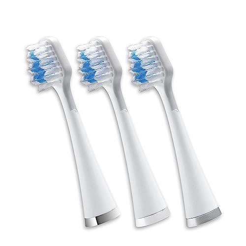 Waterpik Triple Sonic Toothbrush Replacement Heads - White, 3 Pack for Complete Care