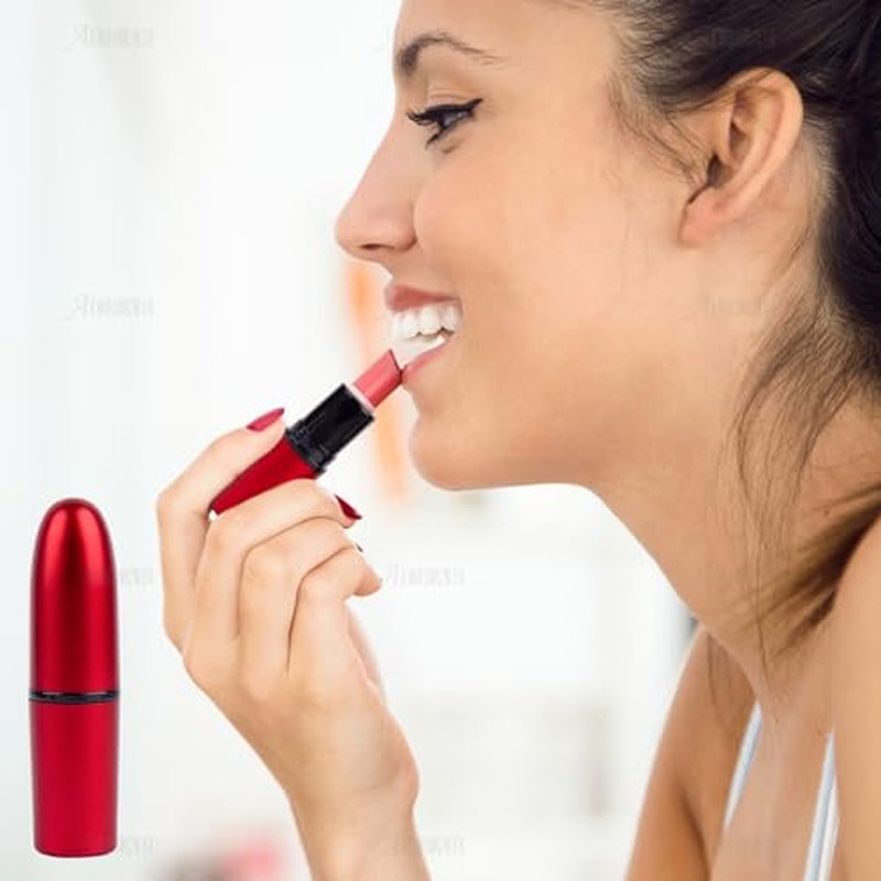 AUEAR, Empty Lipstick Tubes Bullet Shaped Holders Lip Balm Container for DIY (Red, 15 Pack)
