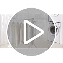 Gray Foldable Clothes Drying Rack with 16 Clips, Space-Saving Laundry Organizer