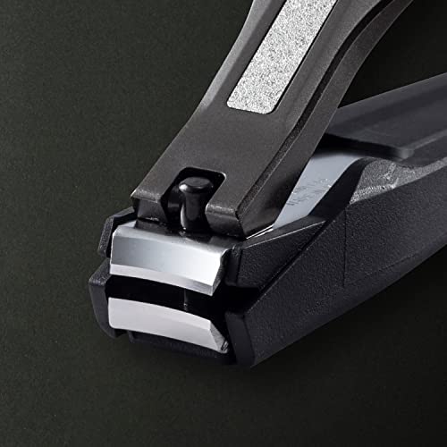 Kai AUGER Tsumekiri M Standard Nail Clippers - Stainless Steel Men & Women, Black