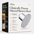 Afina Filtered Shower Head with High Pressure Rainfall - Chrome / Pack of 1