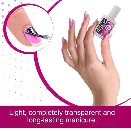 Backscratchers Extreme Glaze Nail Resin 0.5oz Finish Glaze for Nails, Tips & Extensions