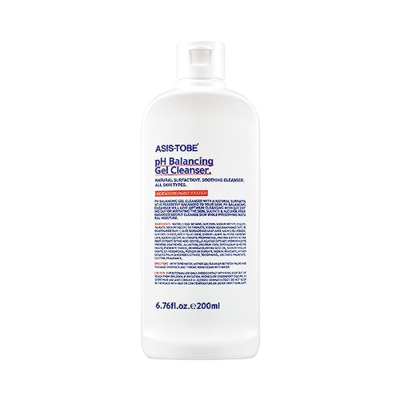 ASIS-TOBE pH Balancing Gel Cleanser 200ml / contains aloe vera, panthenol, alatoin/Soothing and moisturizing effects on the skin/Sensitive skincare/Korea cleanser