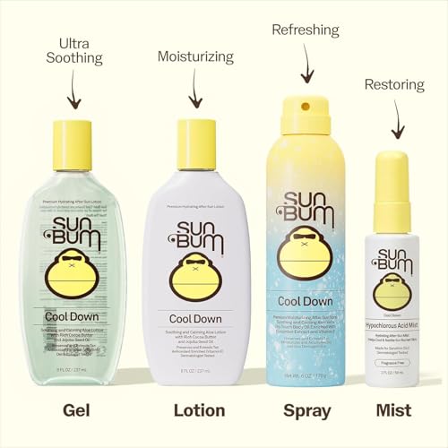 Sun Bum Aloe Vera Gel After Sun Care 8 Fl Oz Pack of 2 - Soothes Sunburn & Hydrates Skin
