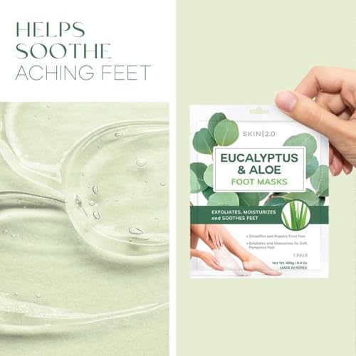 Exfoliating Foot Mask Variety Pack ? Dermatologist Tested, Korean Skin Care ? Hydrates Dry Feet, Softens Rough Areas & Refreshes Tired Steps ? Vegan, Cruelty Free, Clean Beauty ? 12 Pairs