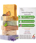 Iron Lion 4.5oz Natural Handmade Soap Bar - 6-Pack, Assorted Scents - Men & Women