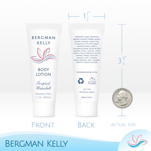 Bergman Kelly Travel Size Lotion 1 fl oz Pack of 100 Tropical Waterfall