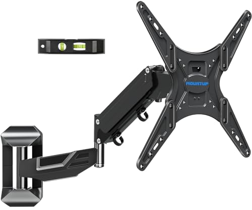 26-55 Inch Adjustable TV Wall Mount with Full Motion Articulating Spring Arm for Flat & Curved Screens