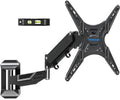 26-55 Inch Adjustable TV Wall Mount with Full Motion Articulating Spring Arm for Flat & Curved Screens