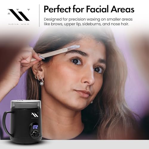 Nova Wax Warmer - Digital Mini Wax Warmer for Hair Removal 8.4oz / 238g